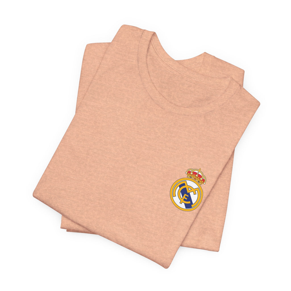 Real Madrid Crest Tee White Short Sleeve Soccer Shirt - Etna Gift