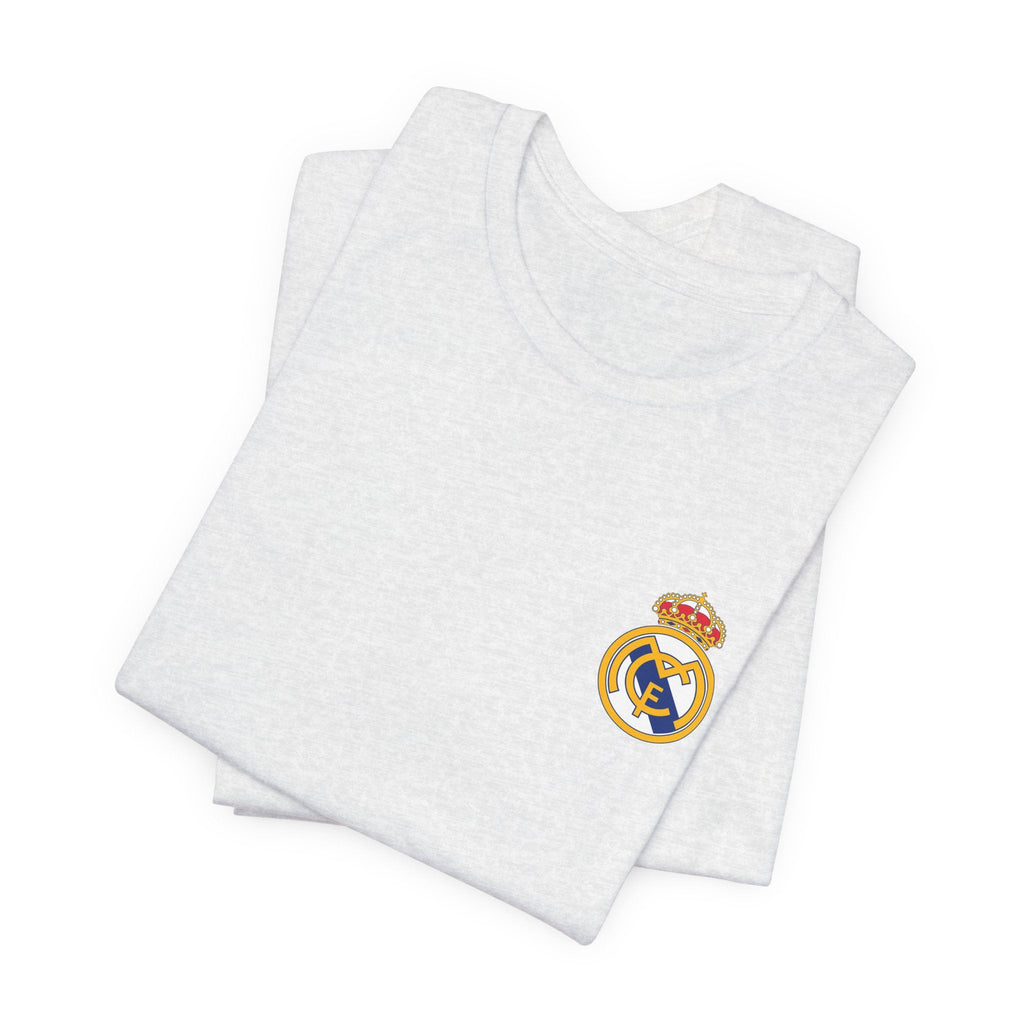 Real Madrid Crest Tee White Short Sleeve Soccer Shirt - Etna Gift