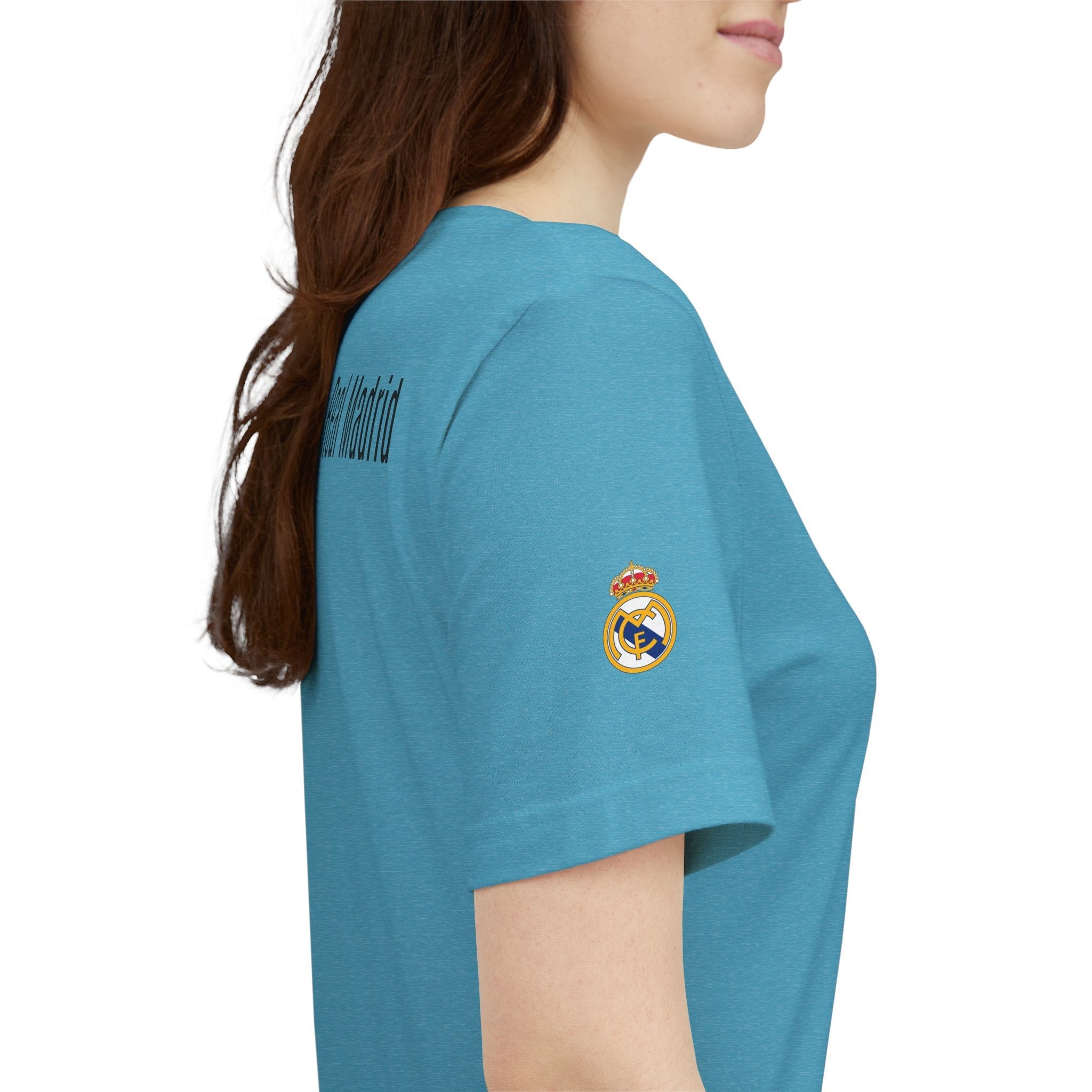 Real Madrid Crest Tee White Short Sleeve Soccer Shirt - Etna Gift