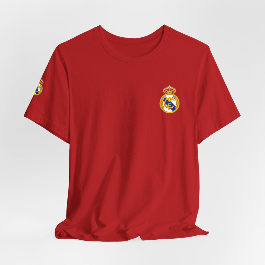 Real Madrid Crest Tee White Short Sleeve Soccer Shirt - Etna Gift