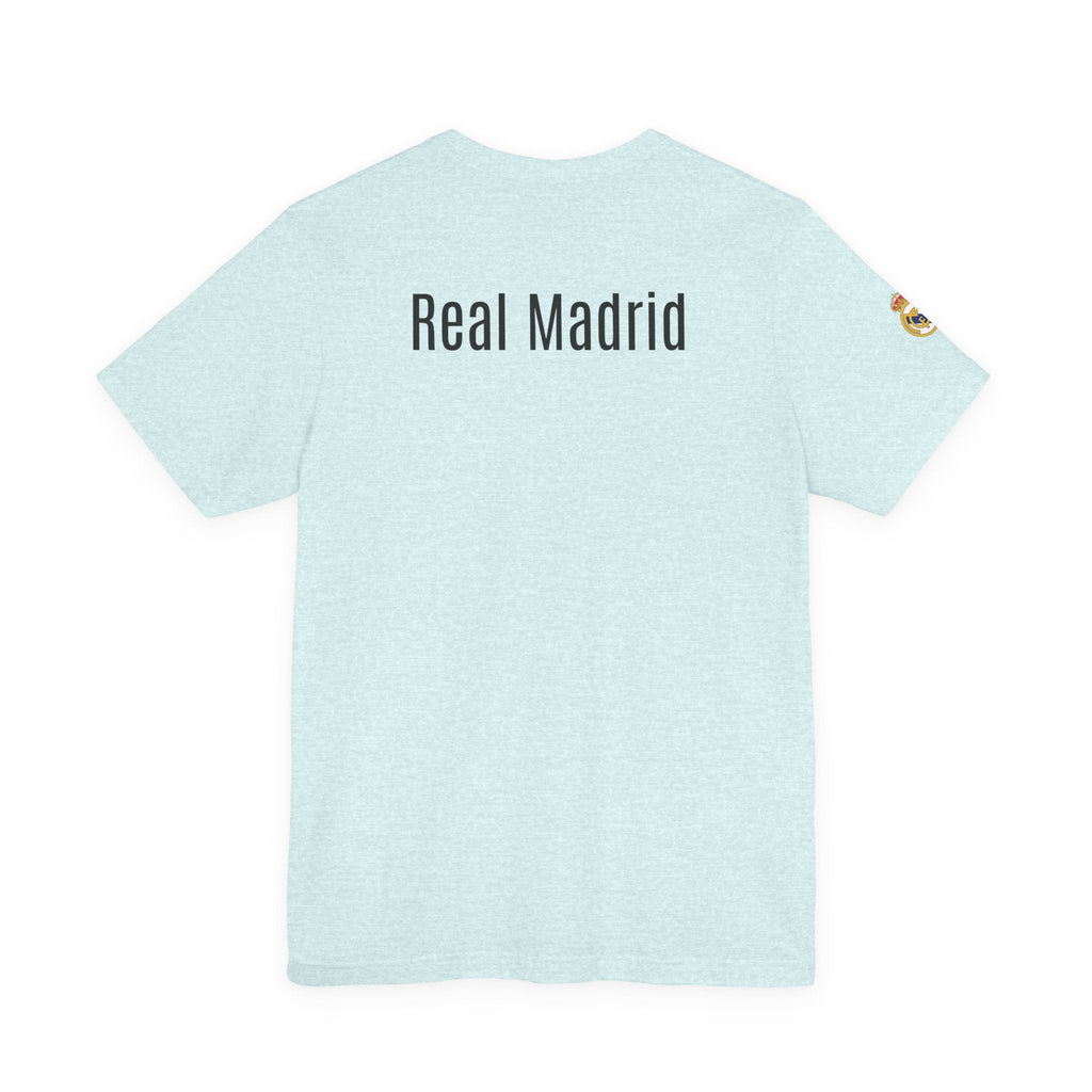 Real Madrid Crest Tee White Short Sleeve Soccer Shirt - Etna Gift