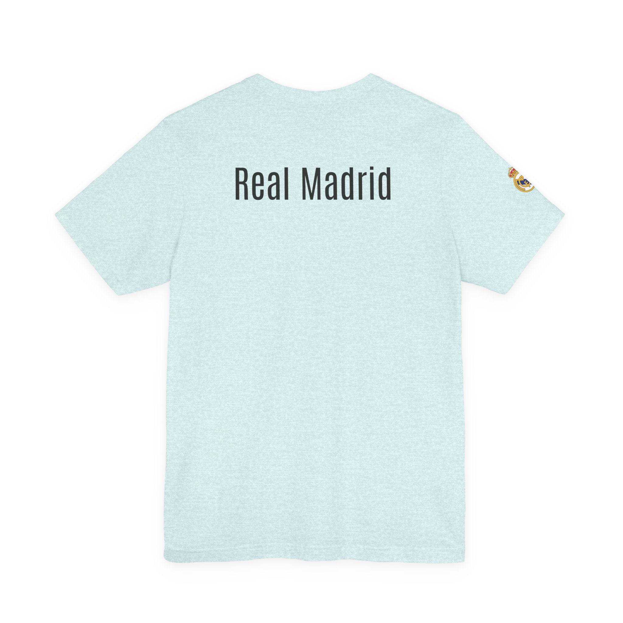 Real Madrid Crest Tee White Short Sleeve Soccer Shirt - Etna Gift