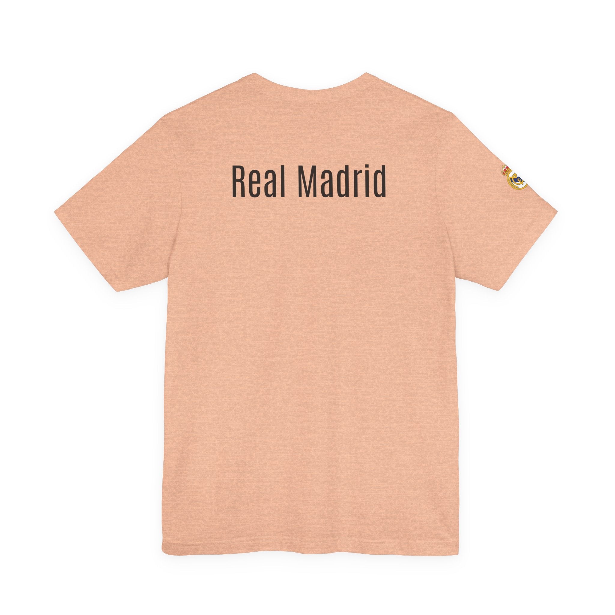 Real Madrid Crest Tee White Short Sleeve Soccer Shirt - Etna Gift