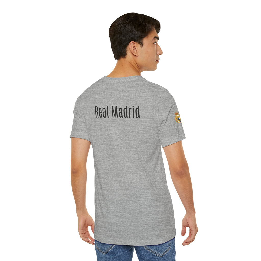 Real Madrid Crest Tee White Short Sleeve Soccer Shirt - Etna Gift