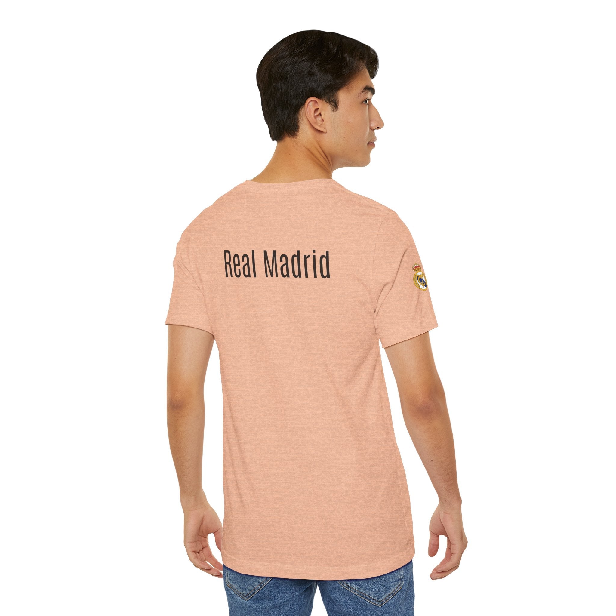 Real Madrid Crest Tee White Short Sleeve Soccer Shirt - Etna Gift