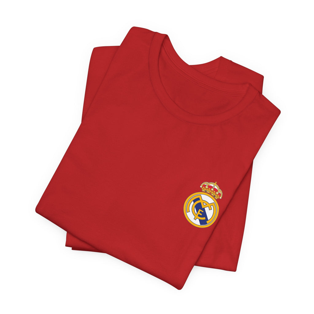 Real Madrid Crest Tee White Short Sleeve Soccer Shirt - Etna Gift