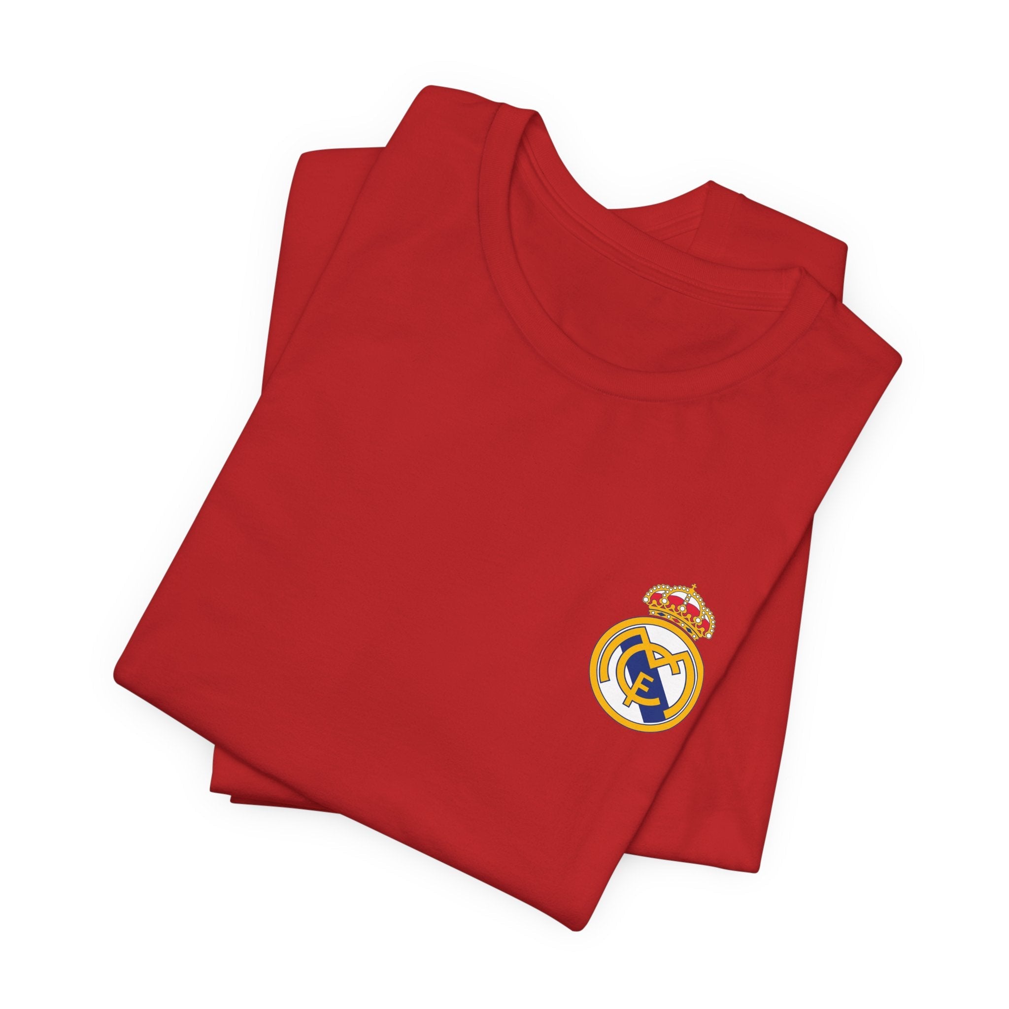 Real Madrid Crest Tee White Short Sleeve Soccer Shirt - Etna Gift