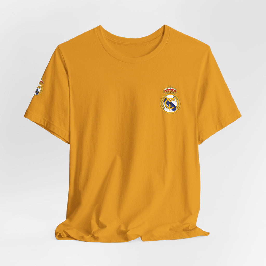 Real Madrid Crest Tee White Short Sleeve Soccer Shirt - Etna Gift