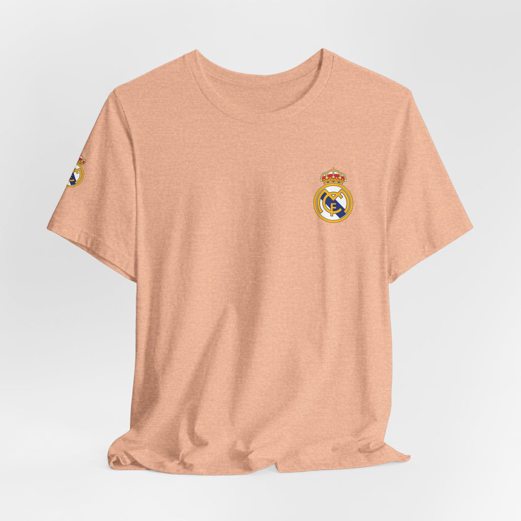 Real Madrid Crest Tee White Short Sleeve Soccer Shirt - Etna Gift