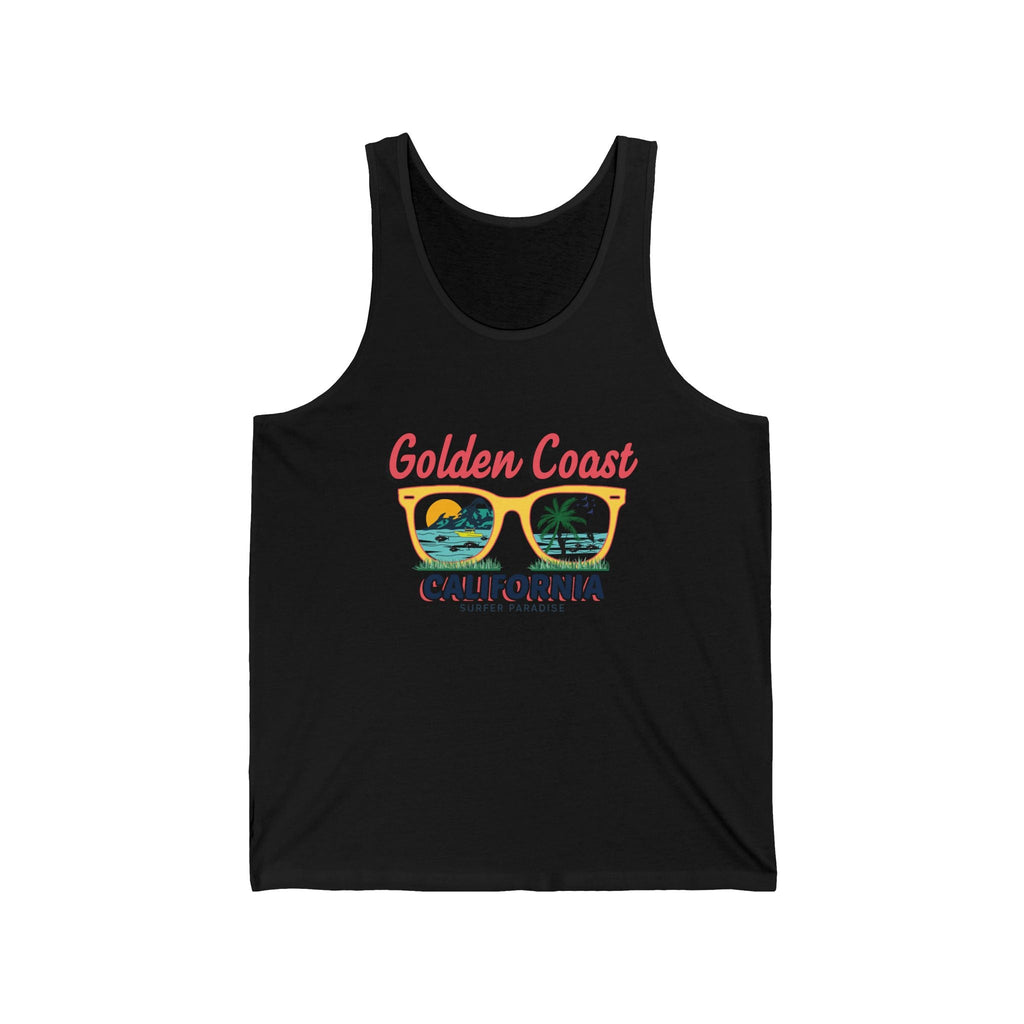 Santa Monica California Pink Text Tank Top - Etna Gift