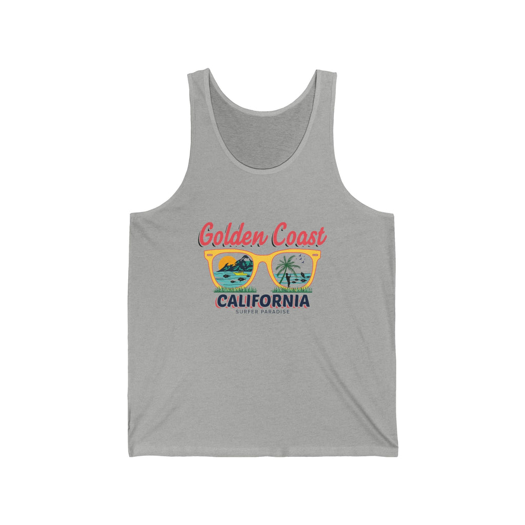 Santa Monica California Pink Text Tank Top - Etna Gift