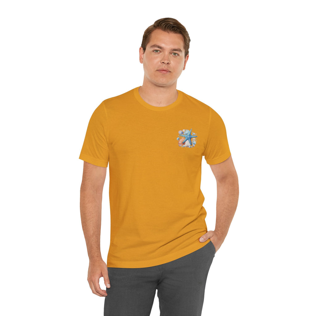 Sea Shells & Starfish T-Shirt Coastal Beach Graphic Tee - Etna Gift