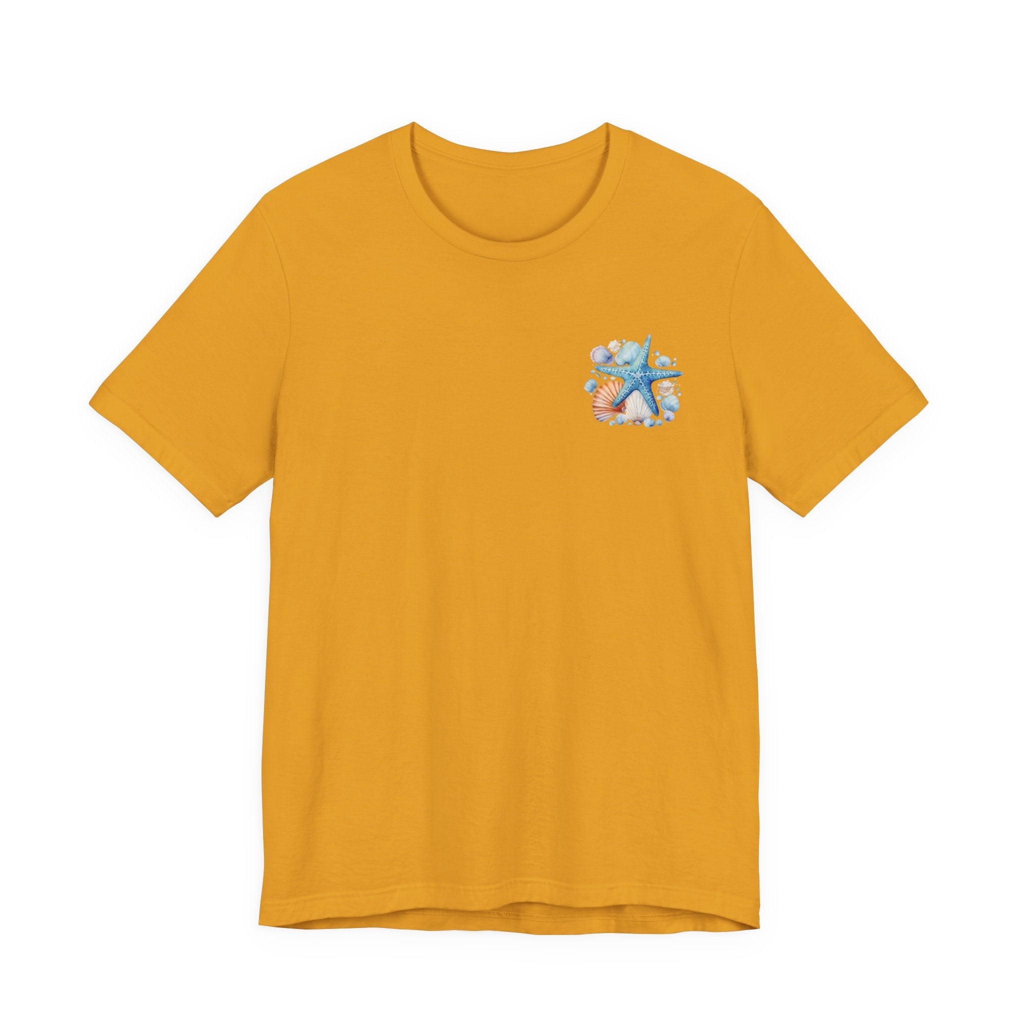 Sea Shells & Starfish T-Shirt Coastal Beach Graphic Tee - Etna Gift