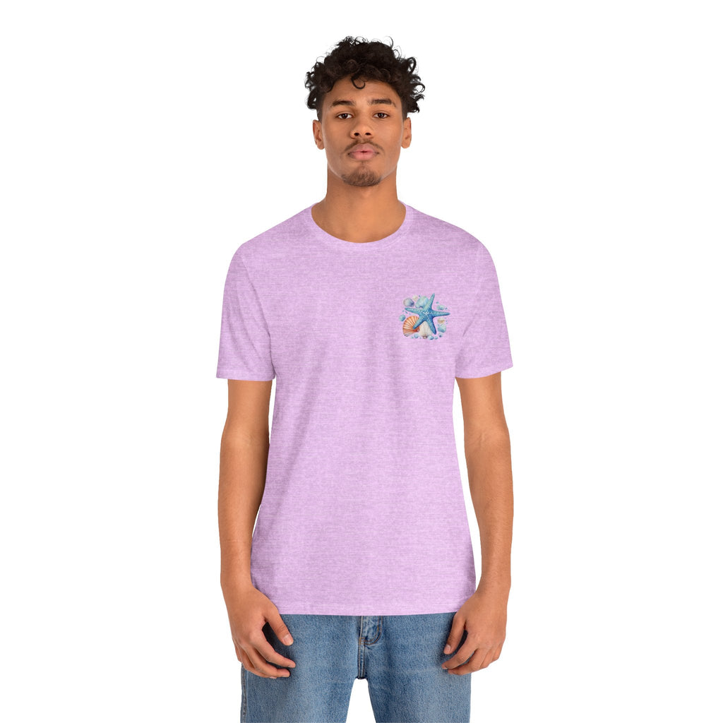 Sea Shells & Starfish T-Shirt Coastal Beach Graphic Tee - Etna Gift