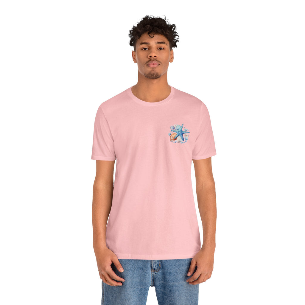 Sea Shells & Starfish T-Shirt Coastal Beach Graphic Tee - Etna Gift