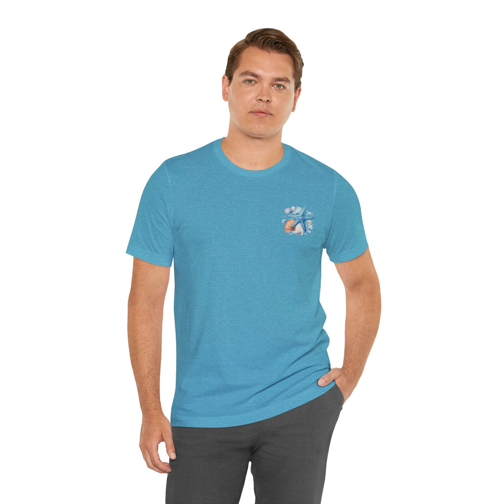 Sea Shells & Starfish T-Shirt Coastal Beach Graphic Tee - Etna Gift