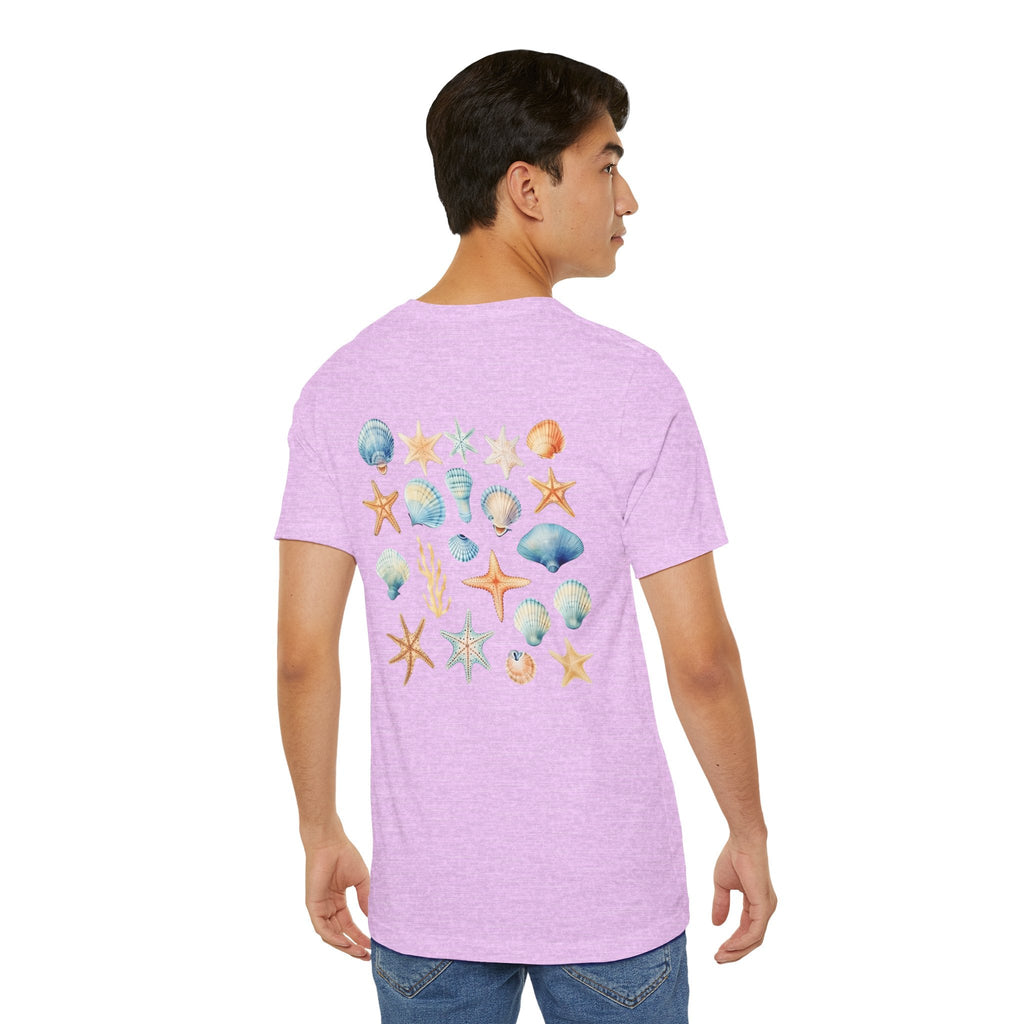 Sea Shells & Starfish T-Shirt Coastal Beach Graphic Tee - Etna Gift