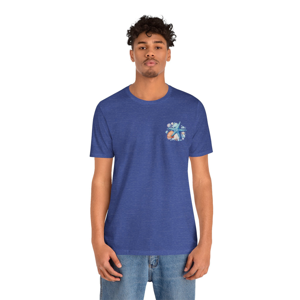 Sea Shells & Starfish T-Shirt Coastal Beach Graphic Tee - Etna Gift