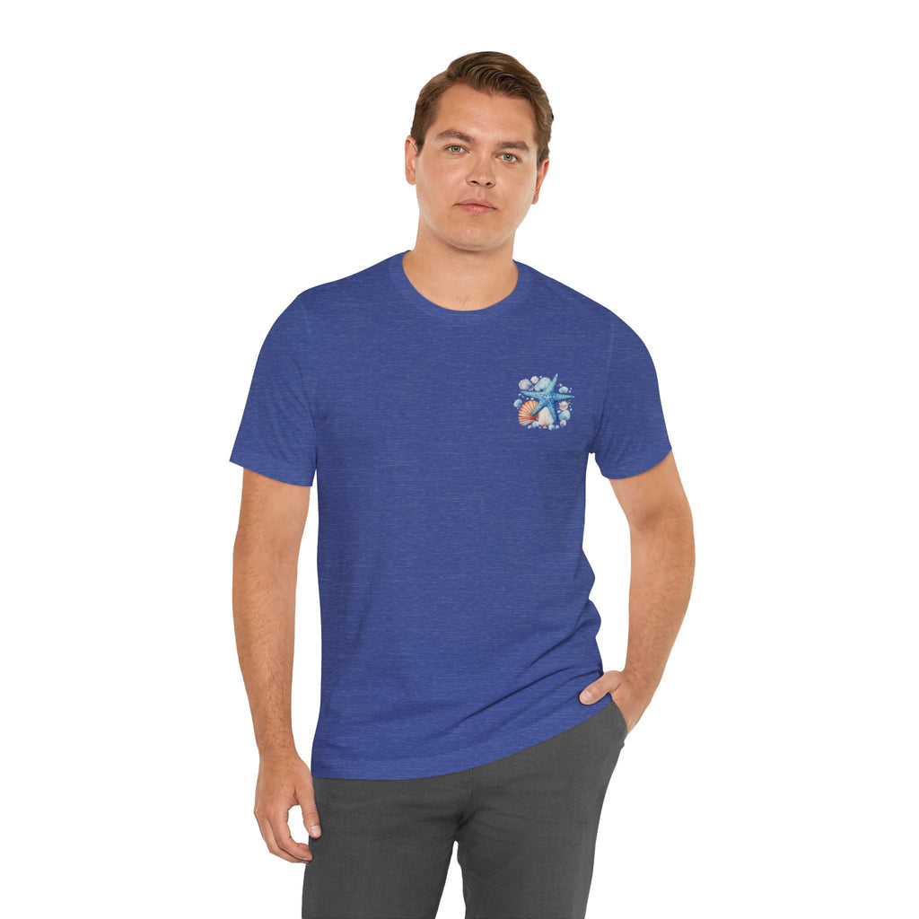 Sea Shells & Starfish T-Shirt Coastal Beach Graphic Tee - Etna Gift