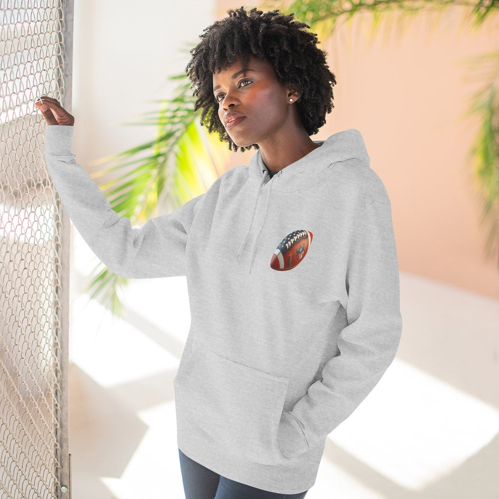 Skull Football Helmet Hoodie Men's Athletic Fleece Pullover - Etna Gift