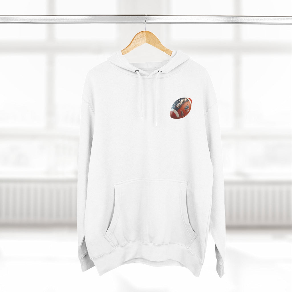 Skull Football Helmet Hoodie Men's Athletic Fleece Pullover - Etna Gift