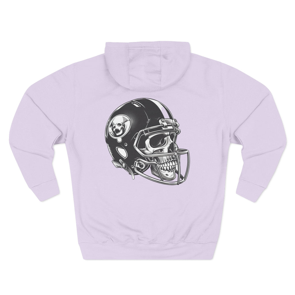 Skull Football Helmet Hoodie Men's Athletic Fleece Pullover - Etna Gift