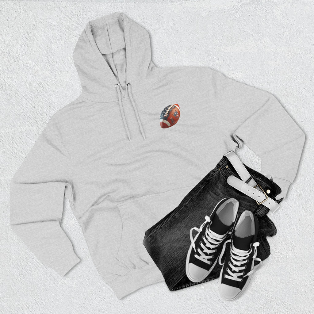Skull Football Helmet Hoodie Men's Athletic Fleece Pullover - Etna Gift