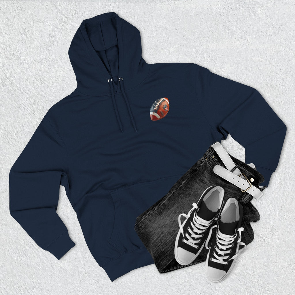 Skull Football Helmet Hoodie Men's Athletic Fleece Pullover - Etna Gift