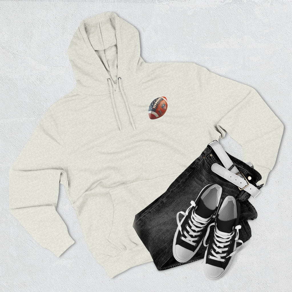 Skull Football Helmet Hoodie Men's Athletic Fleece Pullover - Etna Gift