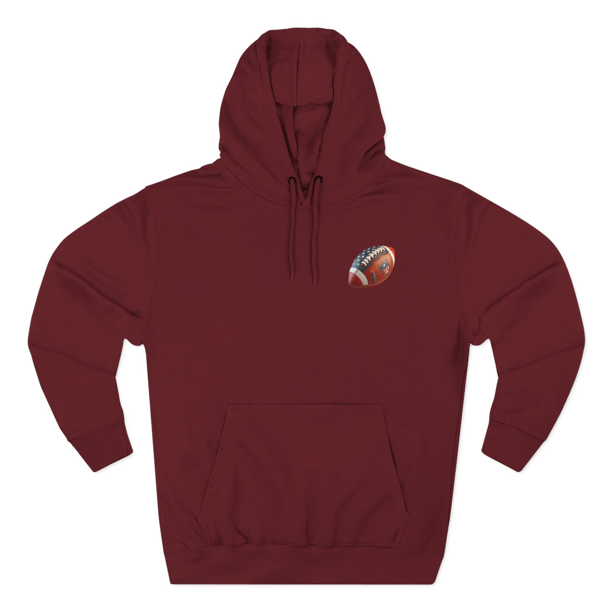 Skull Football Helmet Hoodie Men's Athletic Fleece Pullover - Etna Gift