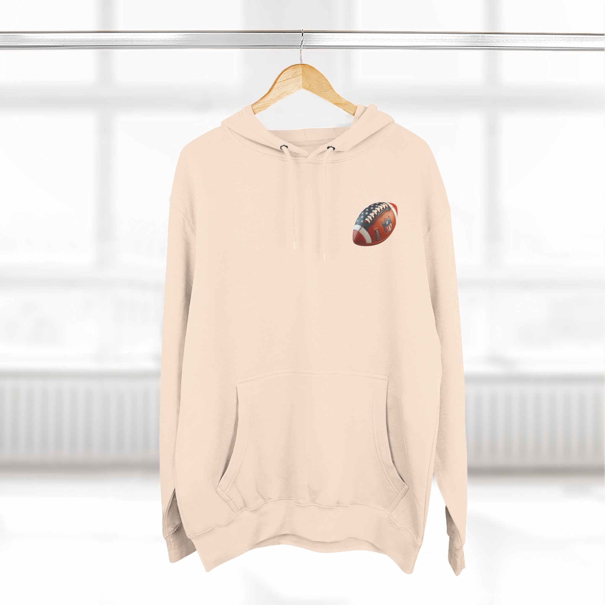 Skull Football Helmet Hoodie Men's Athletic Fleece Pullover - Etna Gift