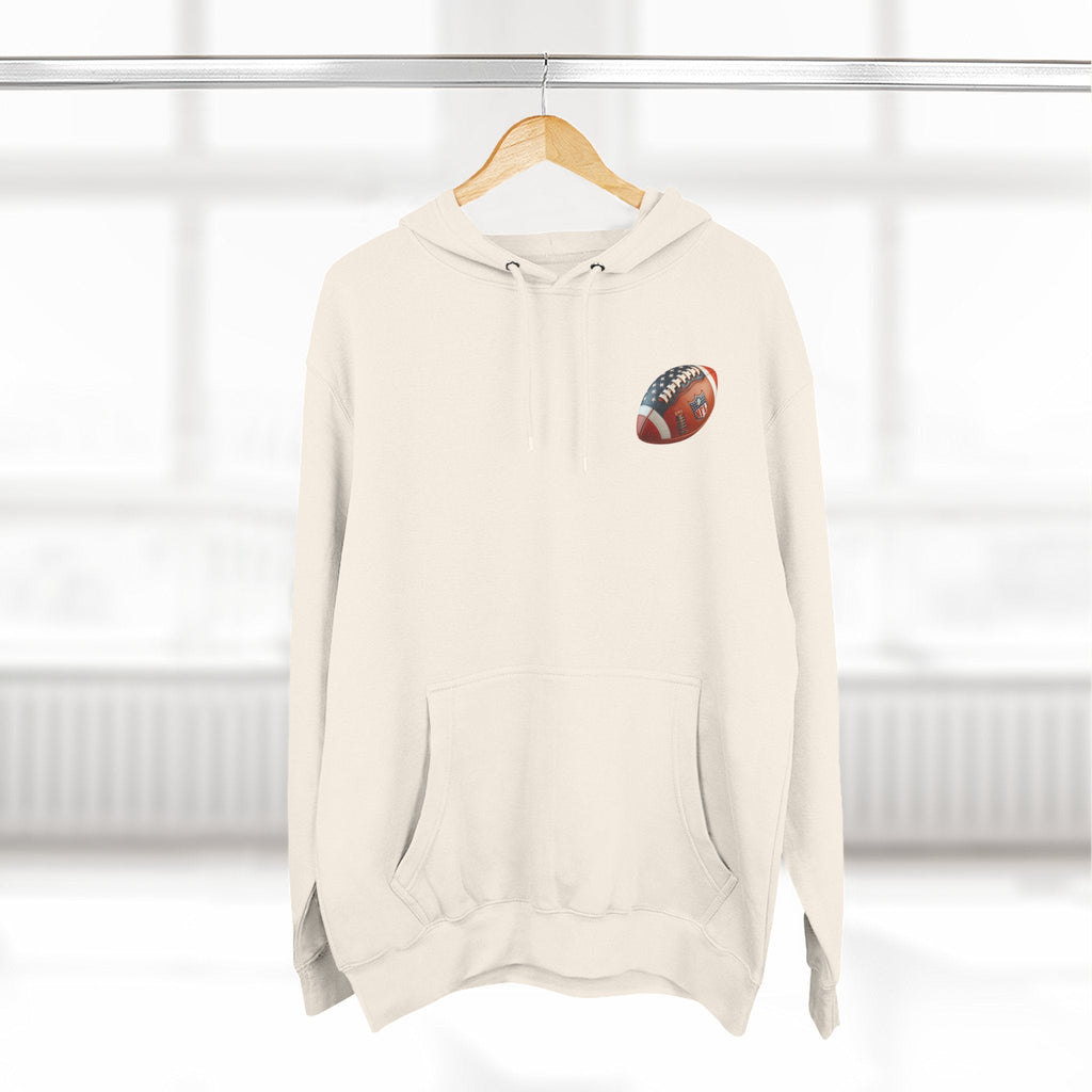 Skull Football Helmet Hoodie Men's Athletic Fleece Pullover - Etna Gift