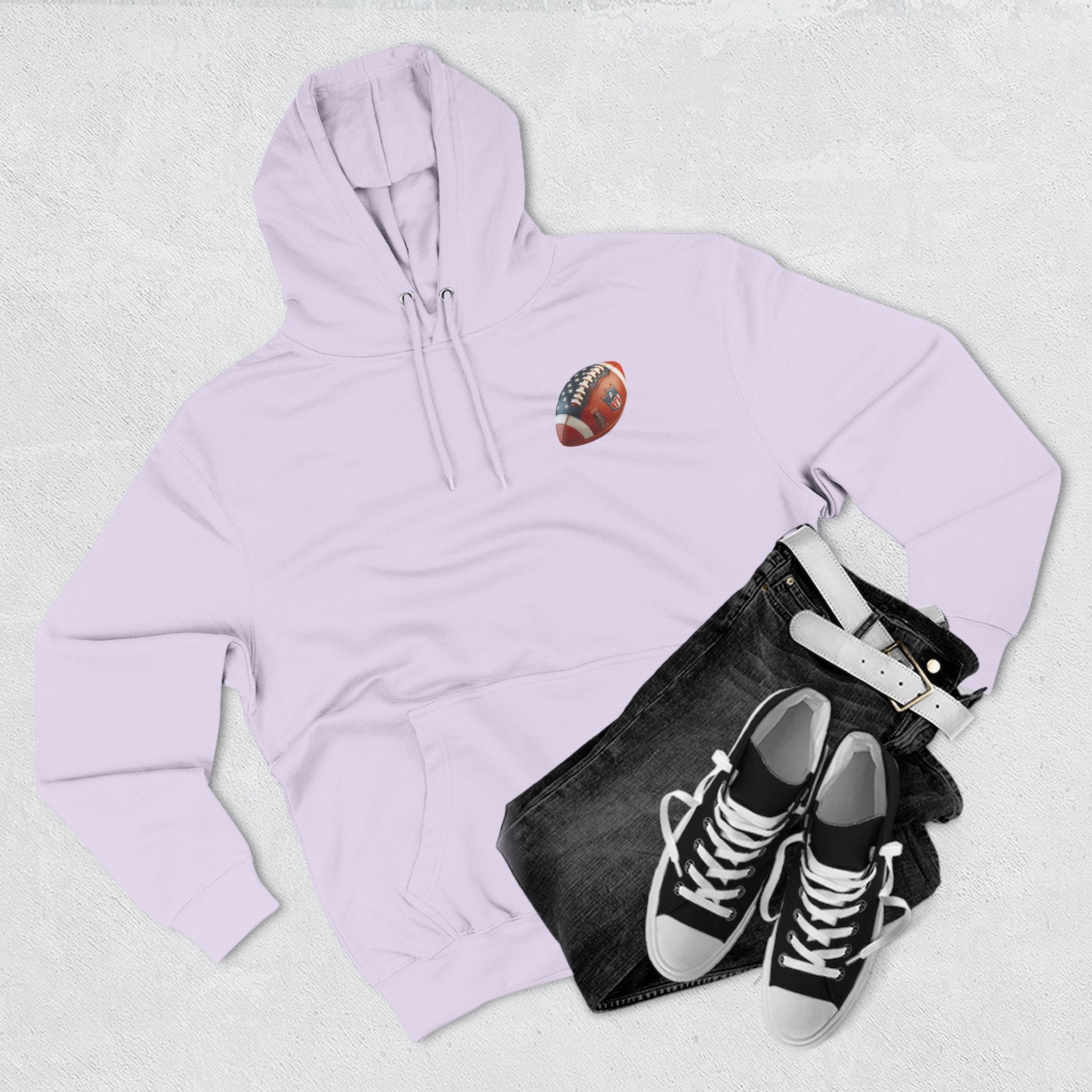 Skull Football Helmet Hoodie Men's Athletic Fleece Pullover - Etna Gift