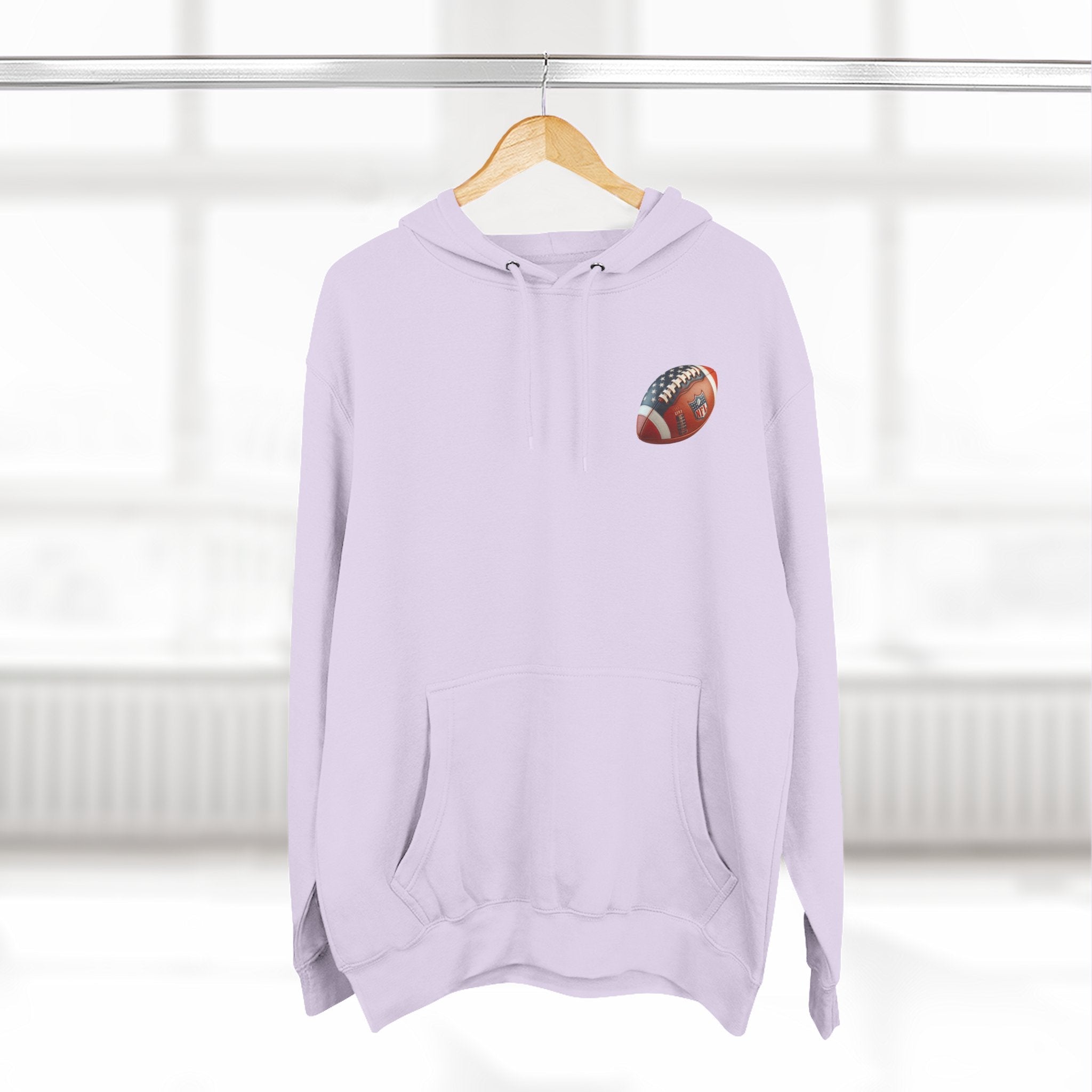 Skull Football Helmet Hoodie Men's Athletic Fleece Pullover - Etna Gift