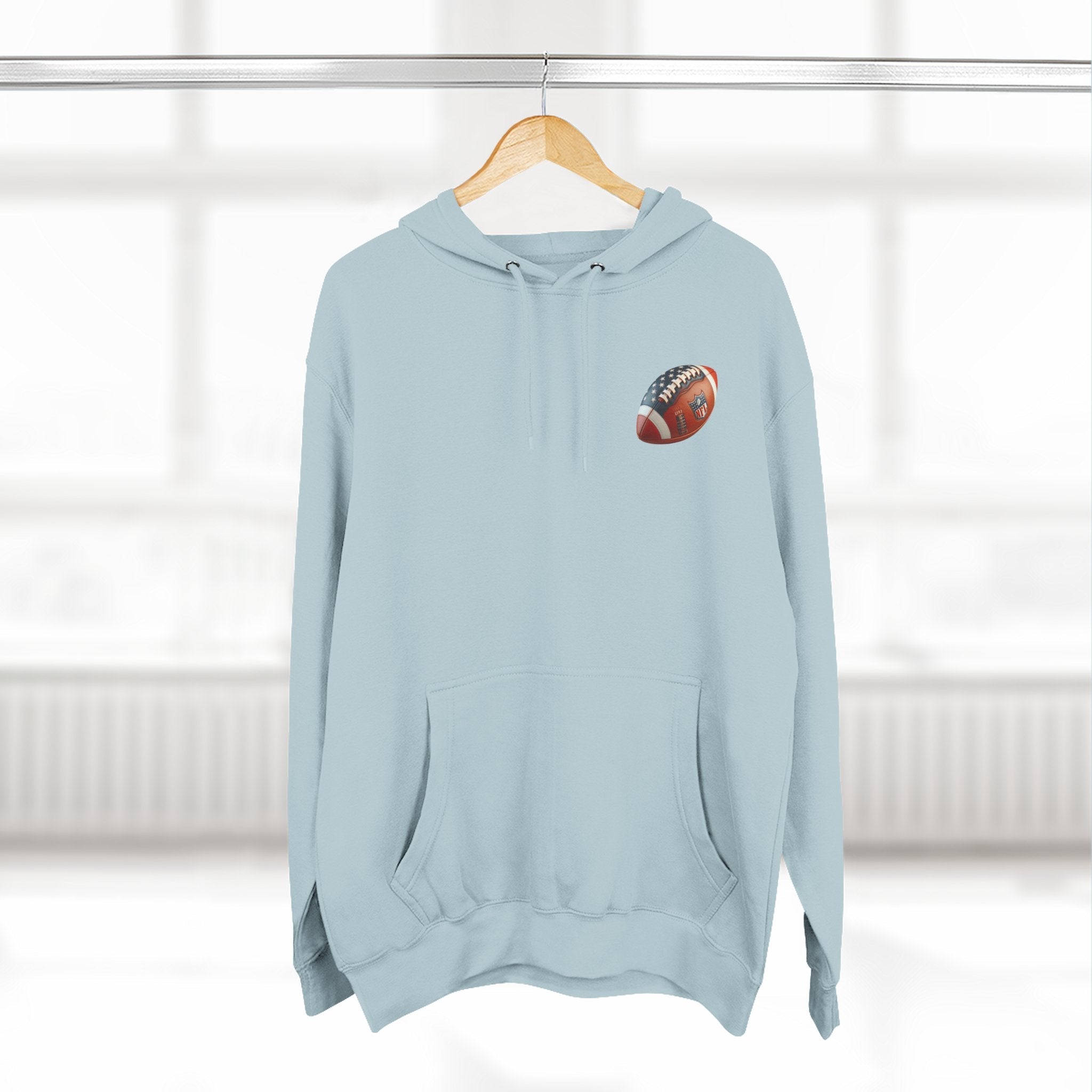 Skull Football Helmet Hoodie Men's Athletic Fleece Pullover - Etna Gift