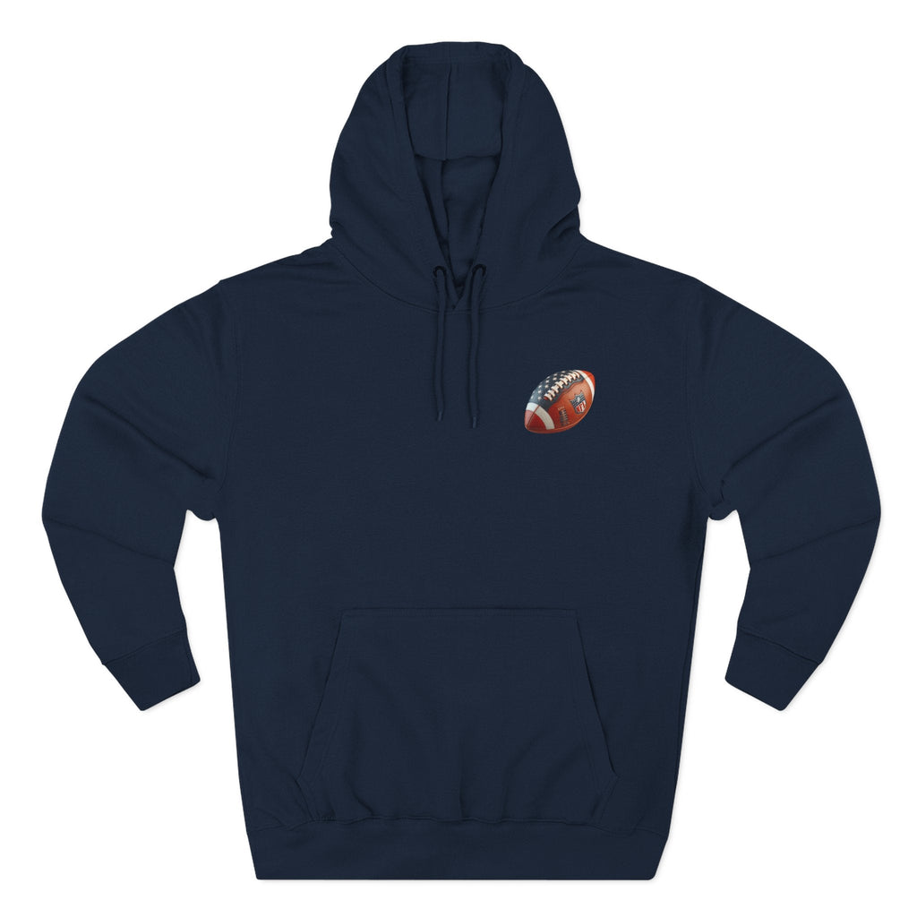 Skull Football Helmet Hoodie Men's Athletic Fleece Pullover - Etna Gift
