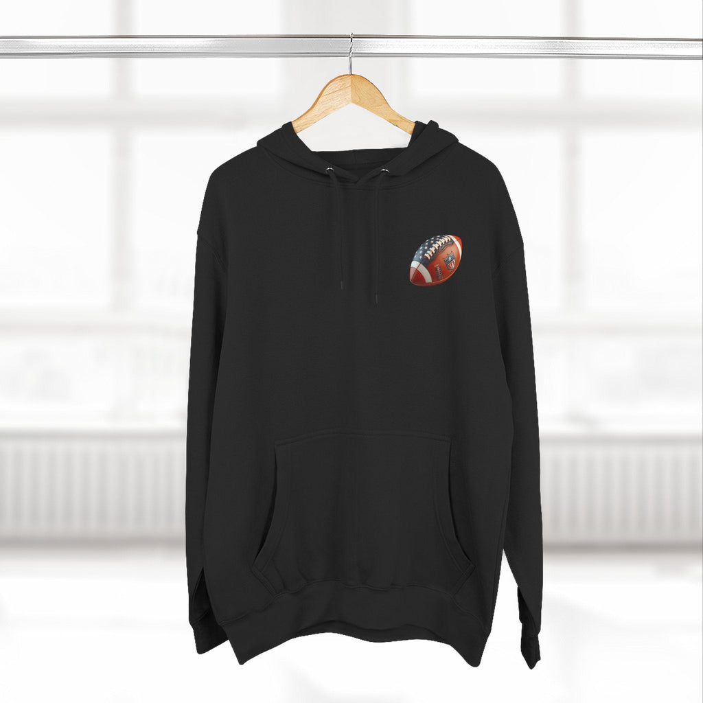 Skull Football Helmet Hoodie Men's Athletic Fleece Pullover - Etna Gift