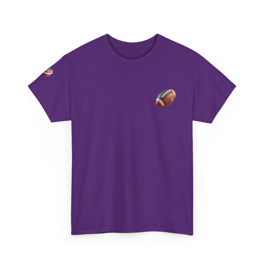 Skull Helmet Football Tee — Grunge Athletic Graphic T‑Shirt - Etna Gift