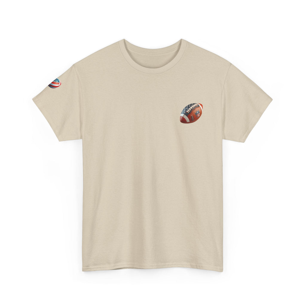 Skull Helmet Football Tee — Grunge Athletic Graphic T‑Shirt - Etna Gift