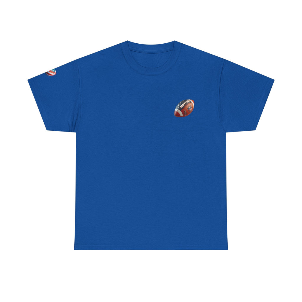 Skull Helmet Football Tee — Grunge Athletic Graphic T‑Shirt - Etna Gift