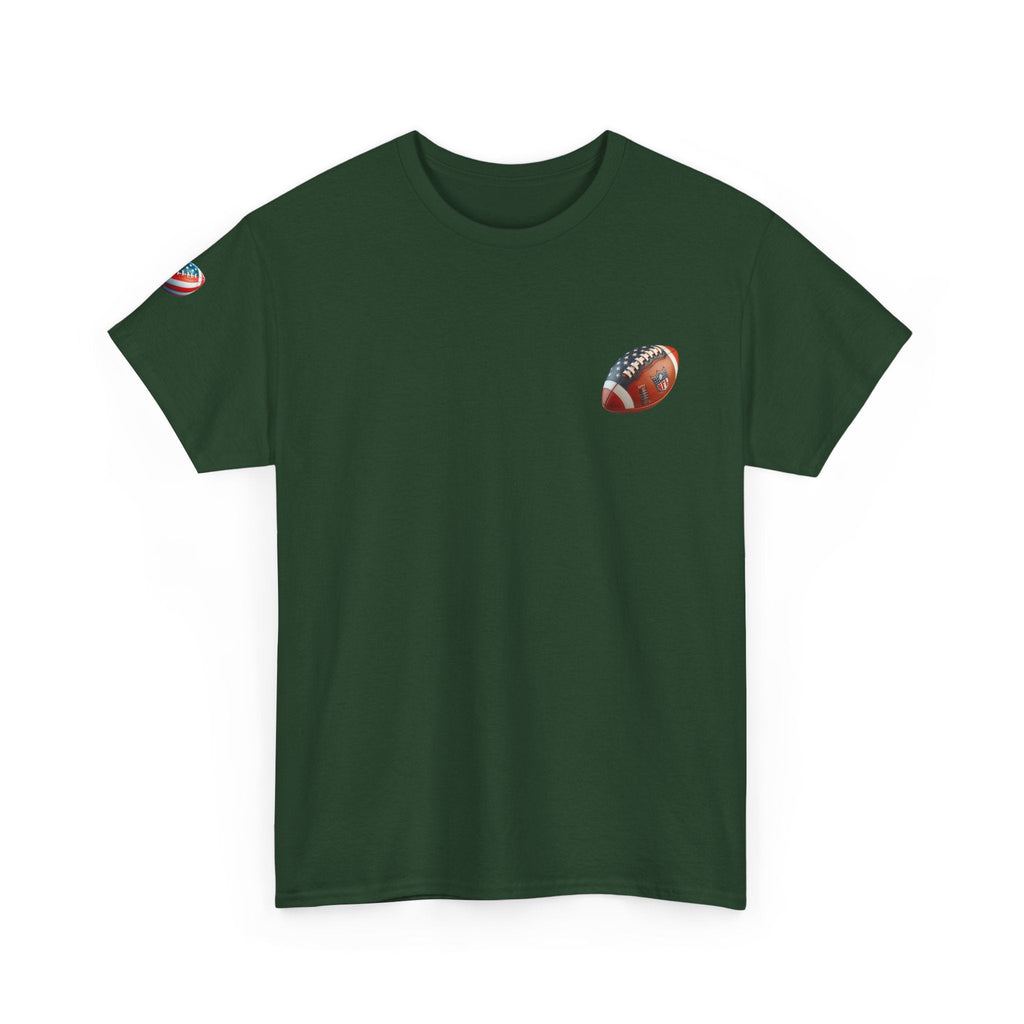 Skull Helmet Football Tee — Grunge Athletic Graphic T‑Shirt - Etna Gift