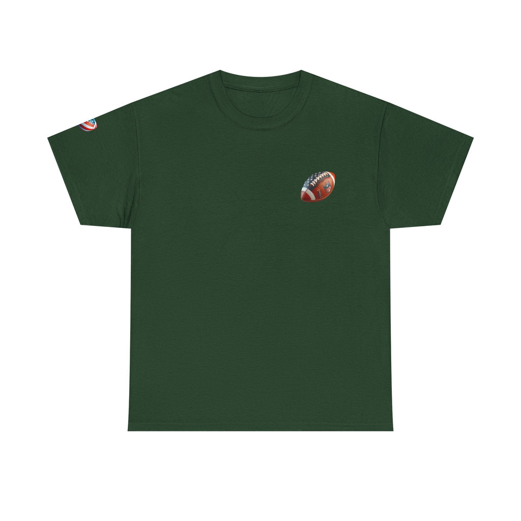 Skull Helmet Football Tee — Grunge Athletic Graphic T‑Shirt - Etna Gift
