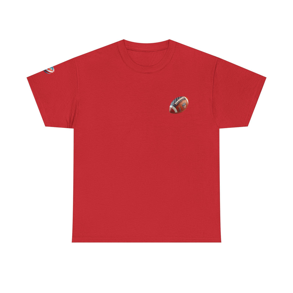 Skull Helmet Football Tee — Grunge Athletic Graphic T‑Shirt - Etna Gift