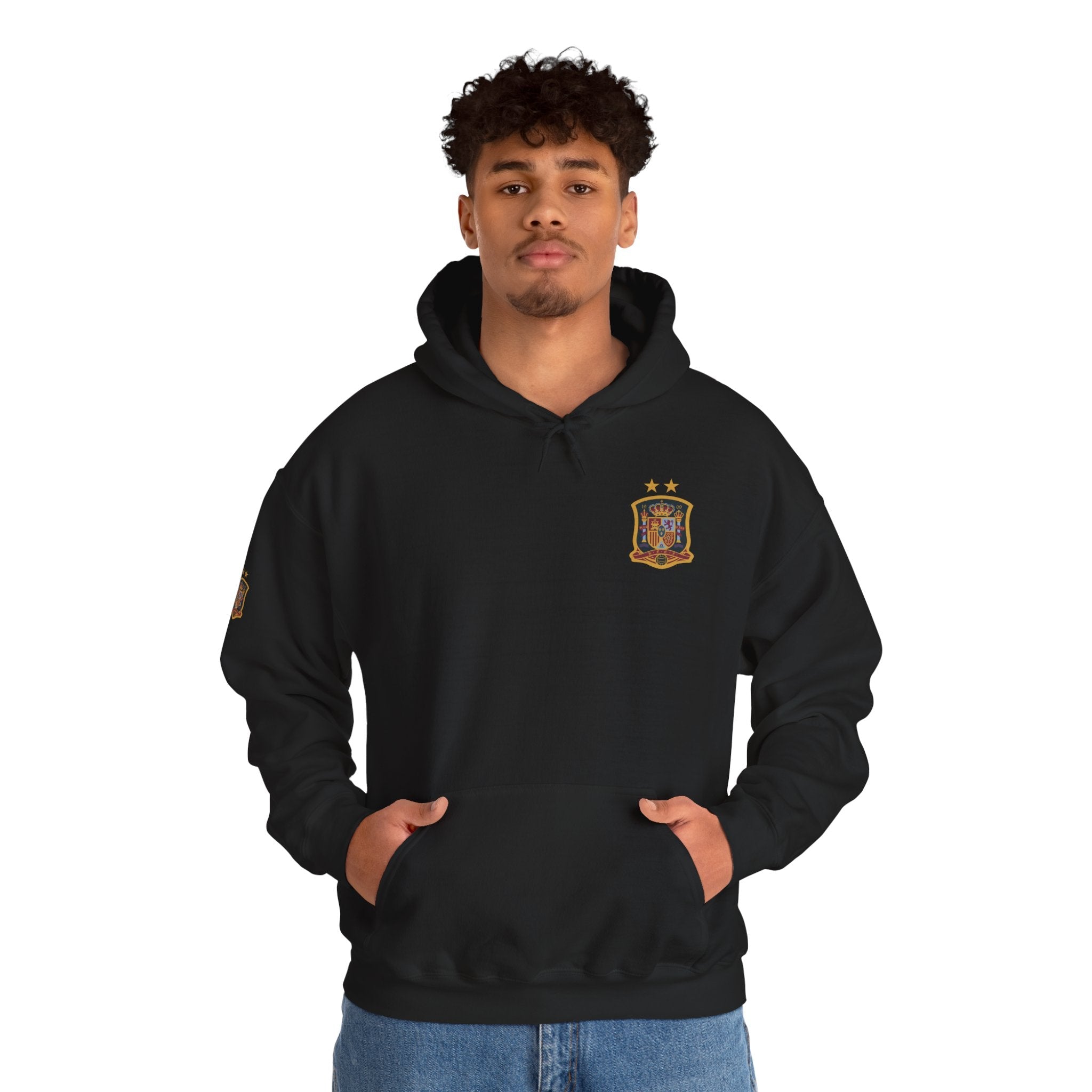 Spain Crest Hoodie "España" Back Print Casual Pullover - Etna Gift