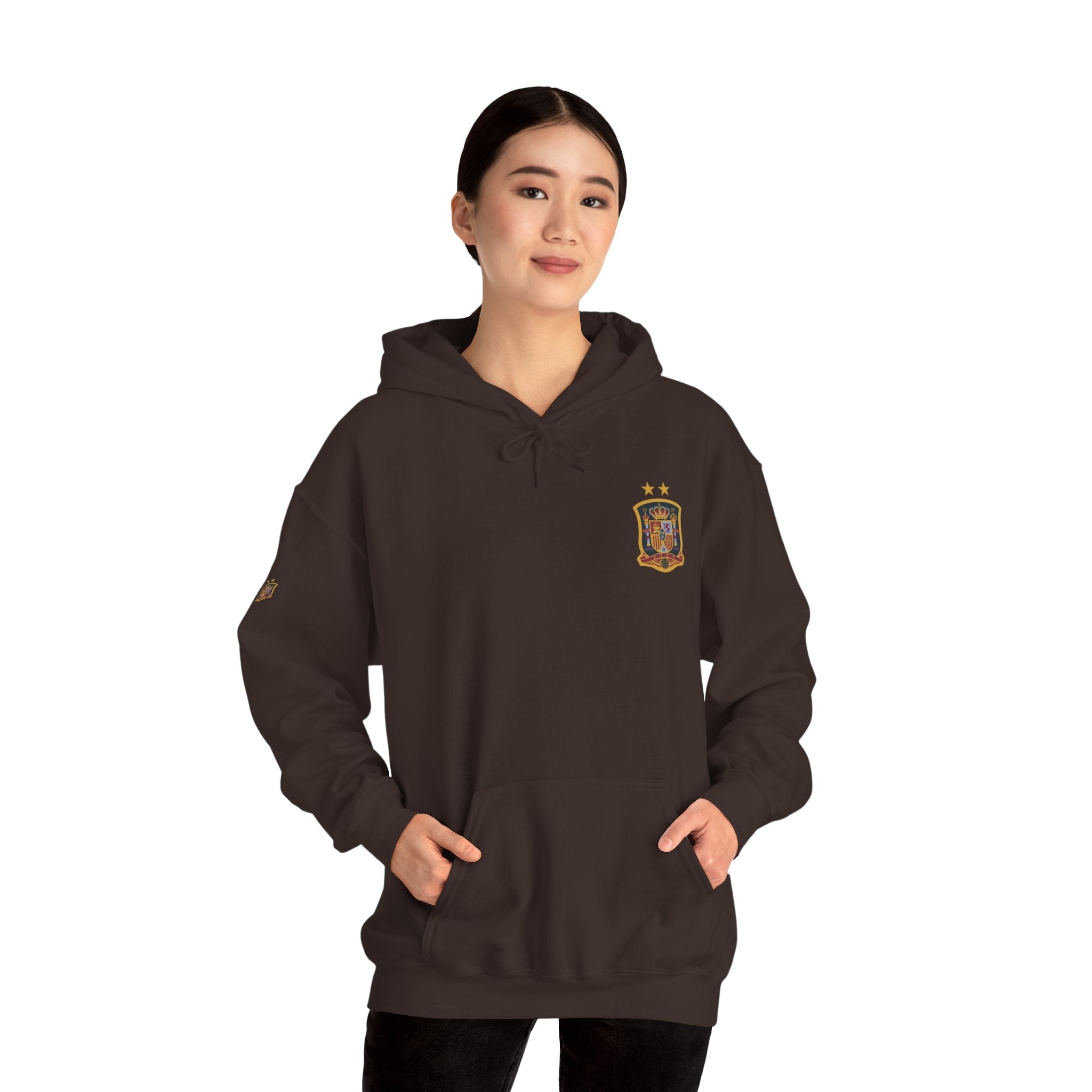 Spain Crest Hoodie "España" Back Print Casual Pullover - Etna Gift