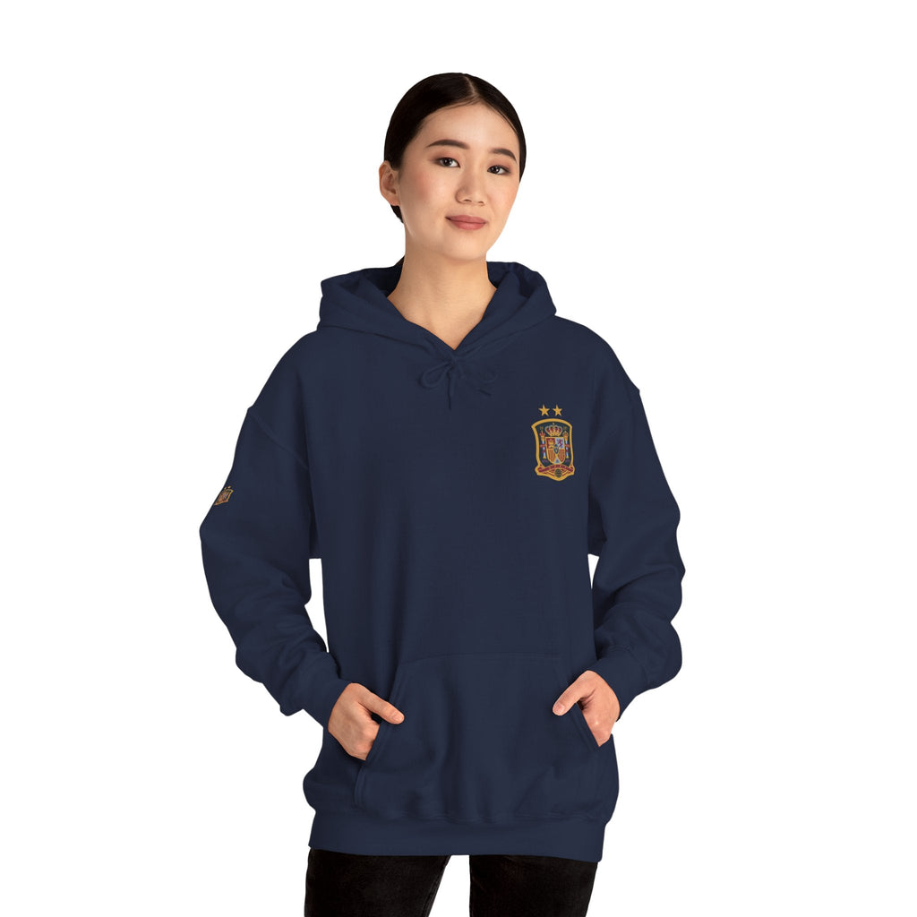 Spain Crest Hoodie "España" Back Print Casual Pullover - Etna Gift
