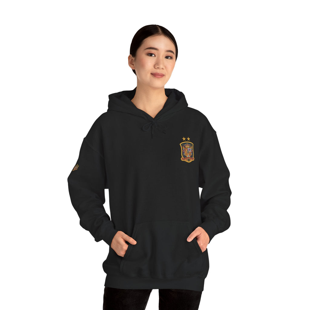 Spain Crest Hoodie "España" Back Print Casual Pullover - Etna Gift