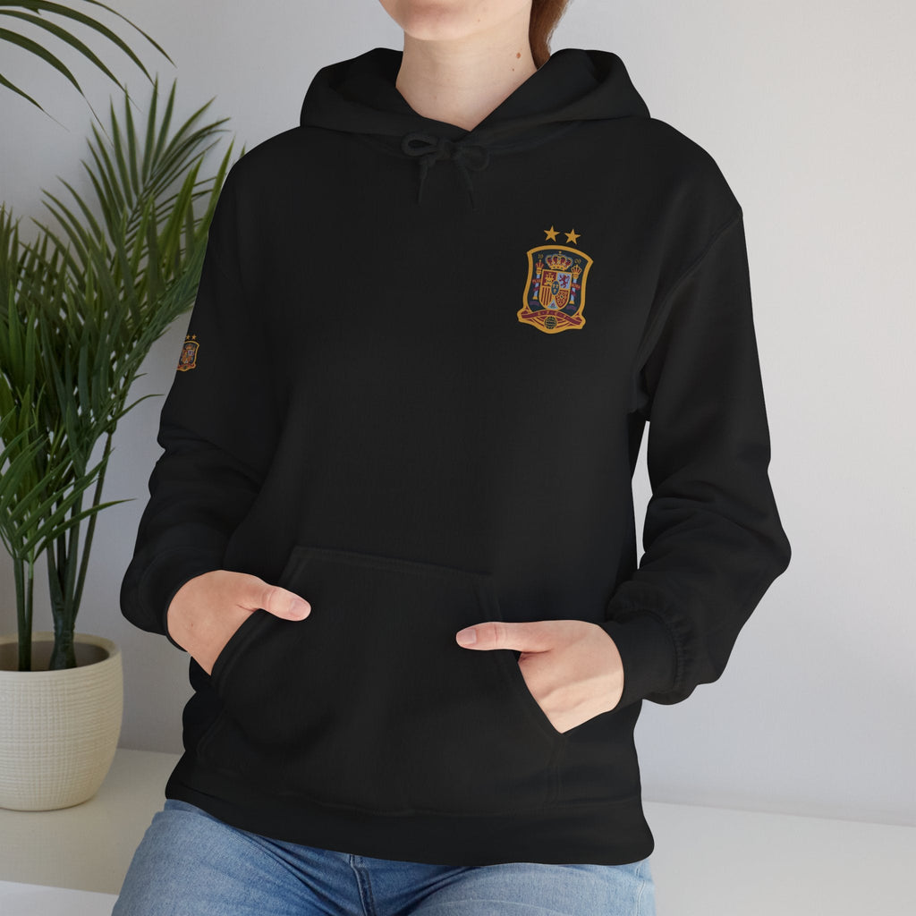 Spain Crest Hoodie "España" Back Print Casual Pullover - Etna Gift
