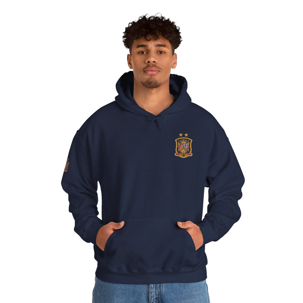 Spain Crest Hoodie "España" Back Print Casual Pullover - Etna Gift
