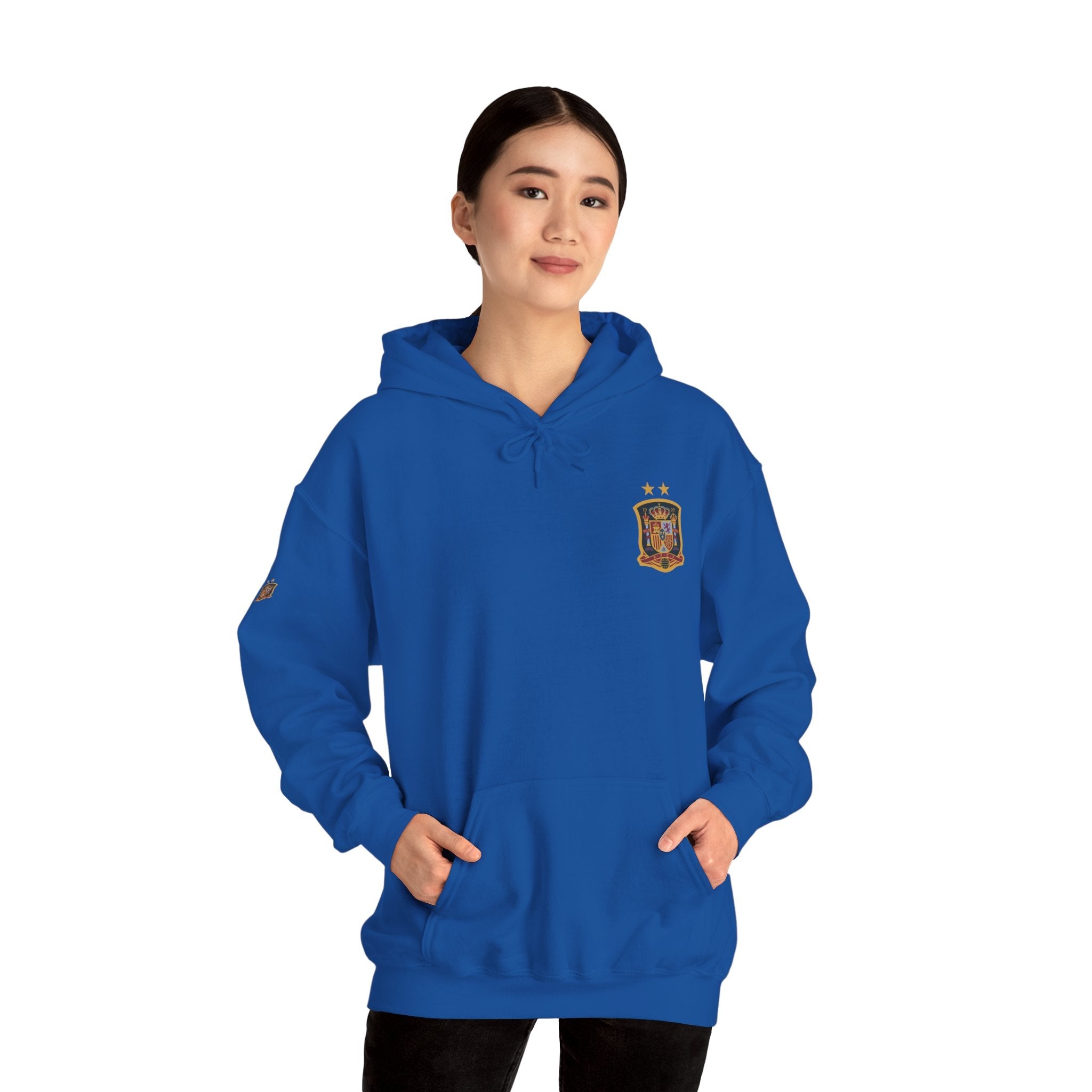 Spain Crest Hoodie "España" Back Print Casual Pullover - Etna Gift